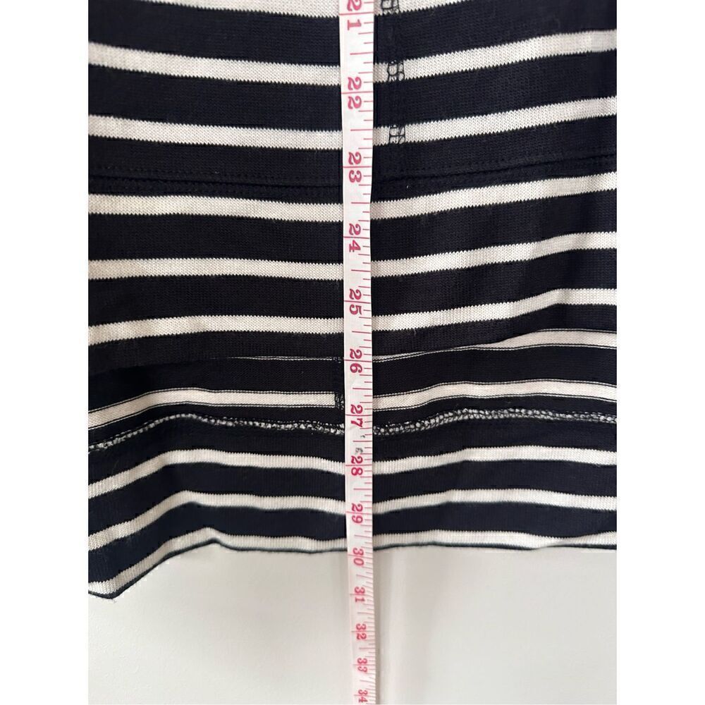 Caslon Women's Black and White Nautical Striped Knit Dress Size S - Picture 3 of 11